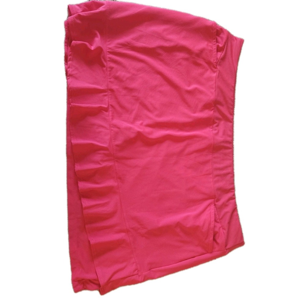 Lopez Skort Pink 3XL Flirty Ruffled Hem Abstract